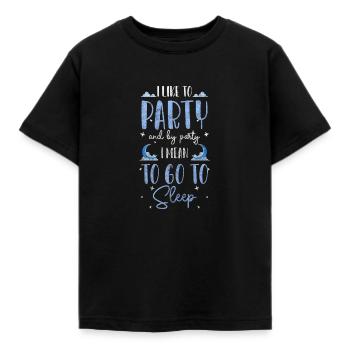 Dormir lève-tard Paresseux fatigué - T-shirt Enfant - noir - Devant - AI Model Kid Female (0cm)