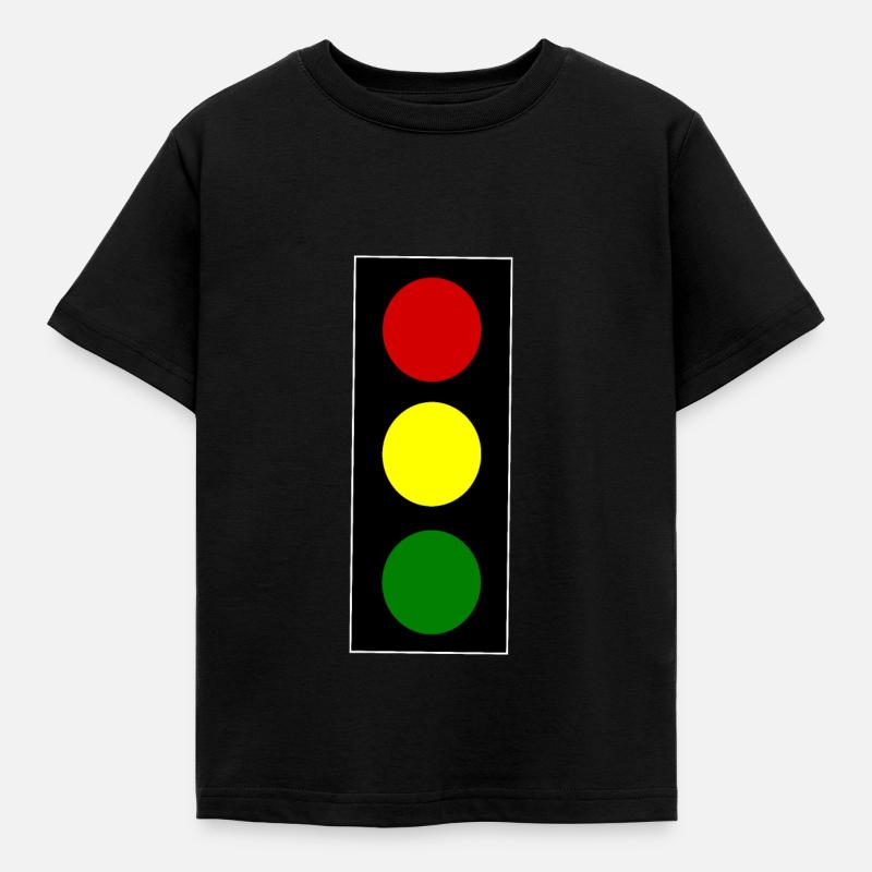Ampel - Kinder T-Shirt - Schwarz