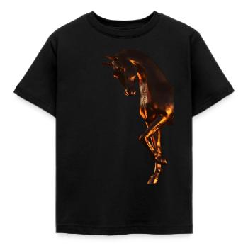 -bronze Bronzepferd Pferd - Kinder T-Shirt - Schwarz - Vorne - AI Model Kid Female (0cm)