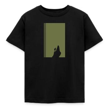 Klettern Kletterer Alpen - Kinder T-Shirt - Schwarz - Vorne - AI Model Kid Female (0cm)