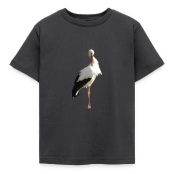 Maître Adebar est un bébé messager et porte-bonheur - T-shirt Enfant - charbon - Devant - AI Model Kid Female (0cm)