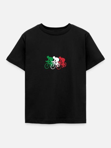 Italian Cycling Crew - Kids' T-Shirt - black