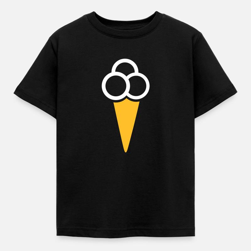 Eis - Kinder T-Shirt - Schwarz