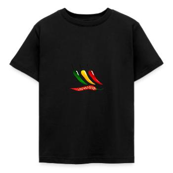 Chili - Kinder T-Shirt - Schwarz - Vorne - AI Model Kid Female (0cm)