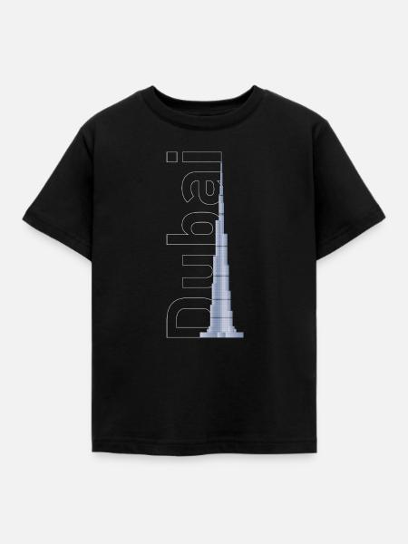 Dubai Skyline – Burj Khalifa - Kinder T-Shirt - Schwarz