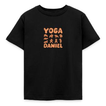 Yoga pour chats Daniel - T-shirt Enfant - noir - Devant - AI Model Kid Female (0cm)