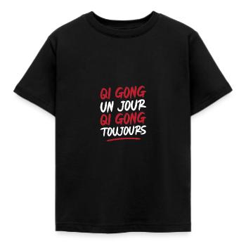 Cadeau idée Qi gong toujours - T-shirt Enfant - noir - Devant - AI Model Kid Female (0cm)
