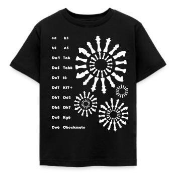 Échecs échecs jeu d’échecs jeu d’échecs - T-shirt Enfant - noir - Devant - AI Model Kid Female (0cm)