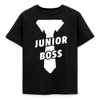 Junior Boss Geschenk Baby Babybody Strampler - Kinder T-Shirt - Schwarz - Vorne - AI Model Kid Female (0cm)