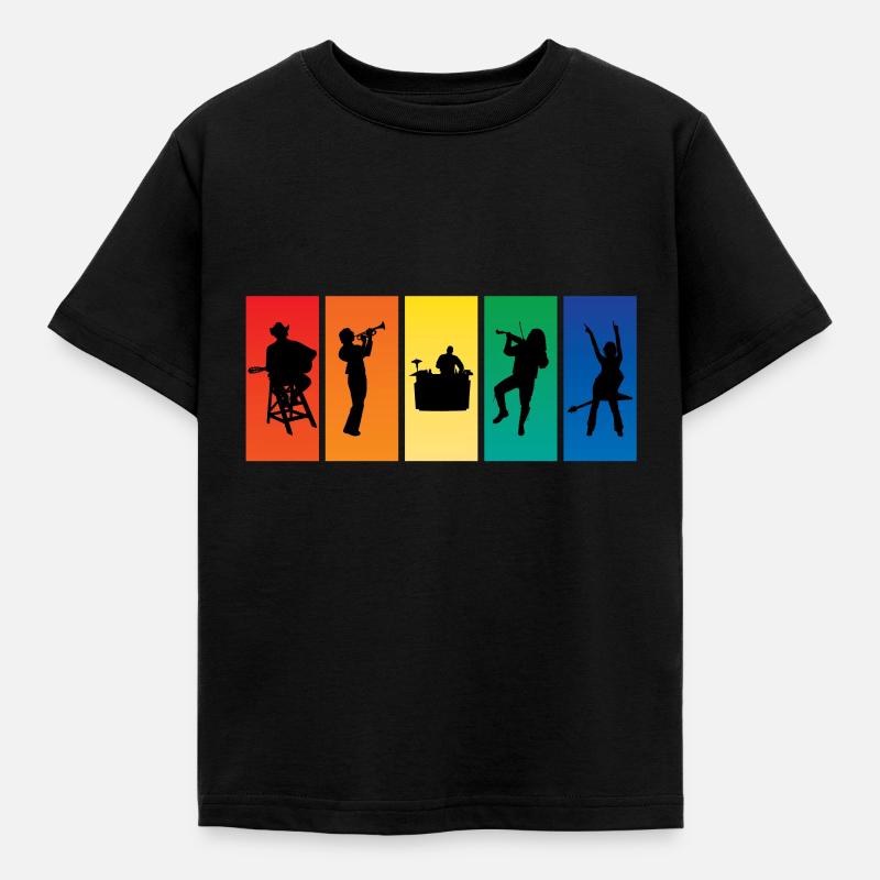 Musiker - Kinder T-Shirt - Schwarz