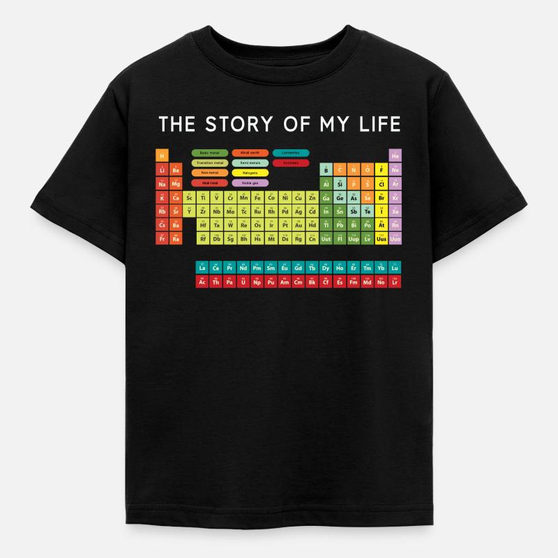 Chemiker Elemente Wissenschaft Cool Spaß Geschenk - Kinder T-Shirt - Schwarz