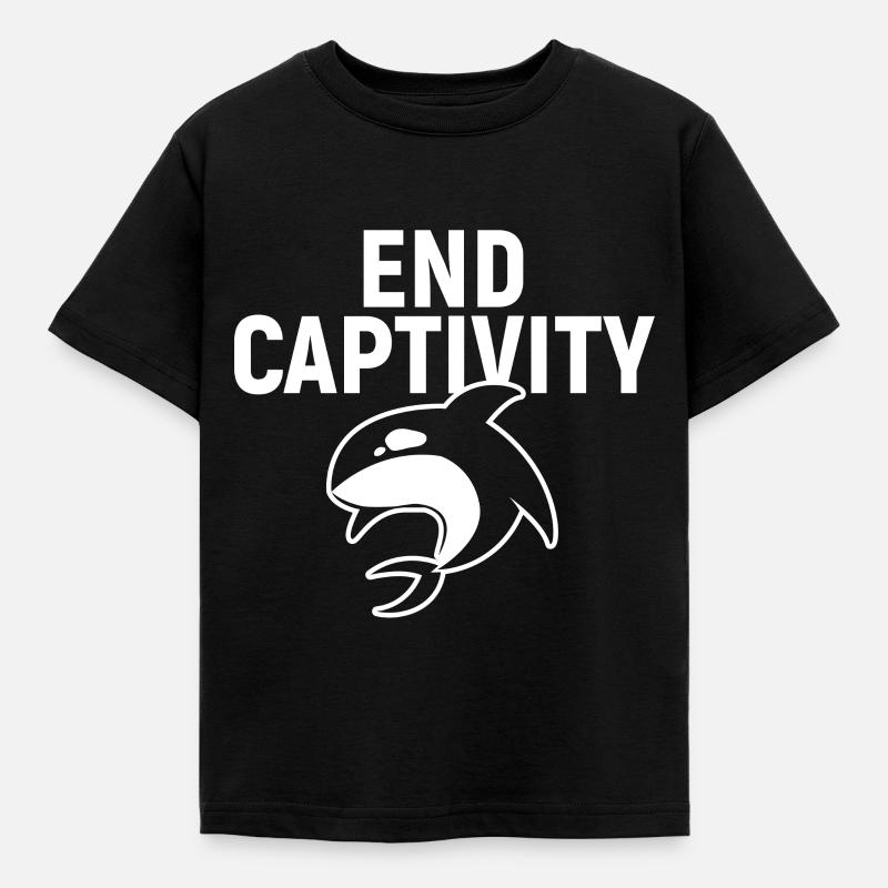 End Captivity - Kids' T-Shirt - black