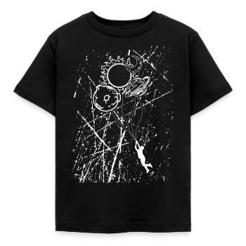 Planètes fantastiques comme ballons - T-shirt Enfant - noir - Devant - AI Model Kid Female (0cm)
