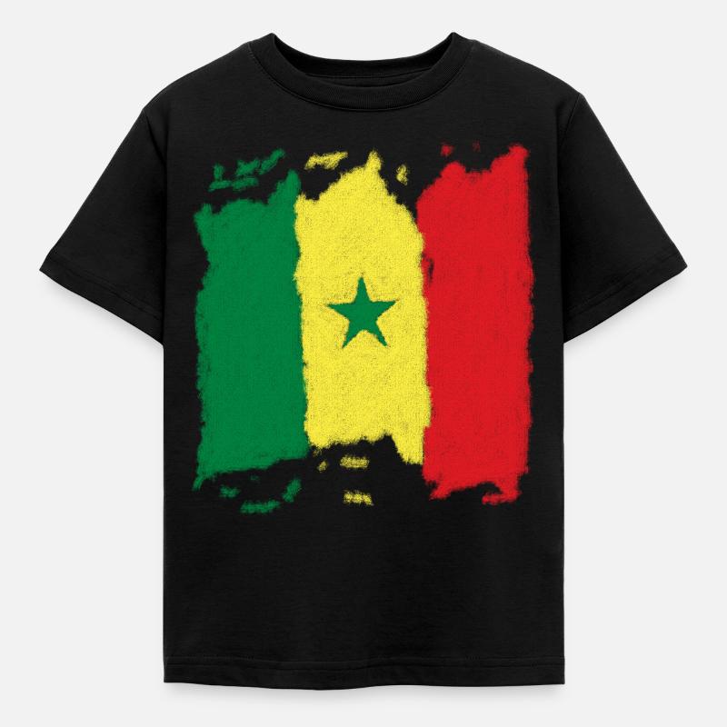 Drapeau du Sénégal - T-shirt Enfant - noir