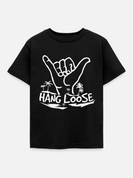 Läuft mega Surfer Symbol - Kinder T-Shirt - Schwarz