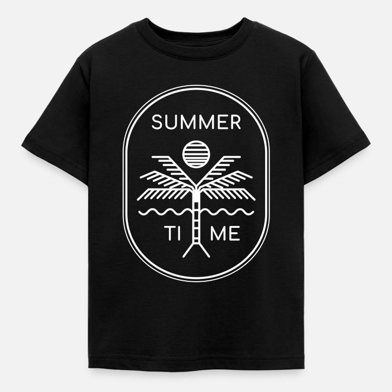Enfin été - heure d'été - présent - T-shirt Enfant - noir