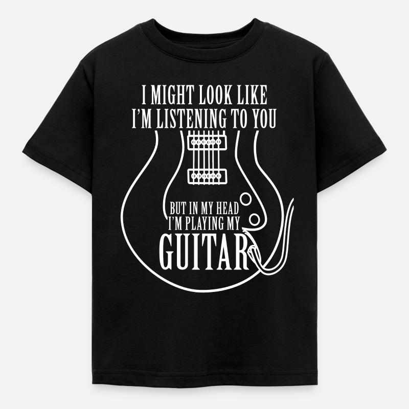 guitar - Kids' T-Shirt - black