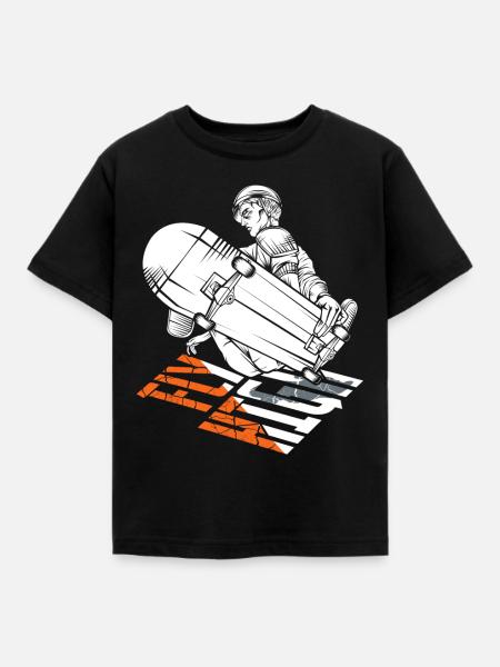 Skating - Kinder T-Shirt - Schwarz