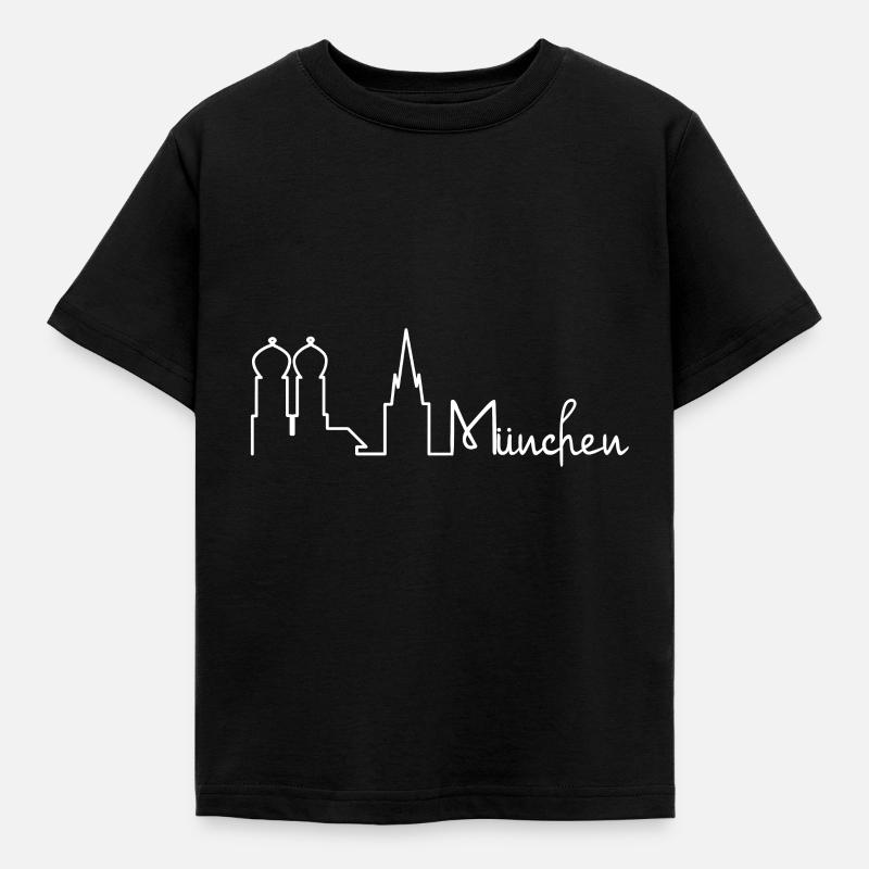 München - Kinder T-Shirt - Schwarz