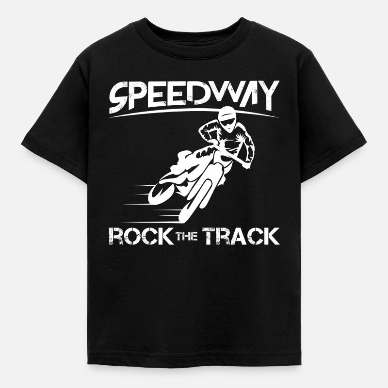 Speedway - Kinder T-Shirt - Schwarz