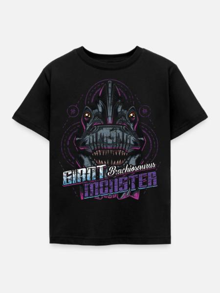 Brachiosaurus - Kinder T-Shirt - Schwarz