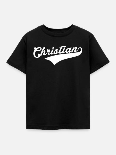 Christian Tshirt - Kinder T-Shirt - Schwarz