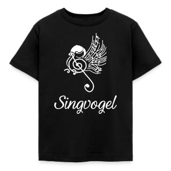 Musik Singvogel Chor Singen Dirigent - Kinder T-Shirt - Schwarz - Vorne - AI Model Kid Female (0cm)