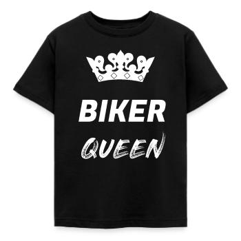 Biker Motorrad Bike - Kinder T-Shirt - Schwarz - Vorne - AI Model Kid Female (0cm)