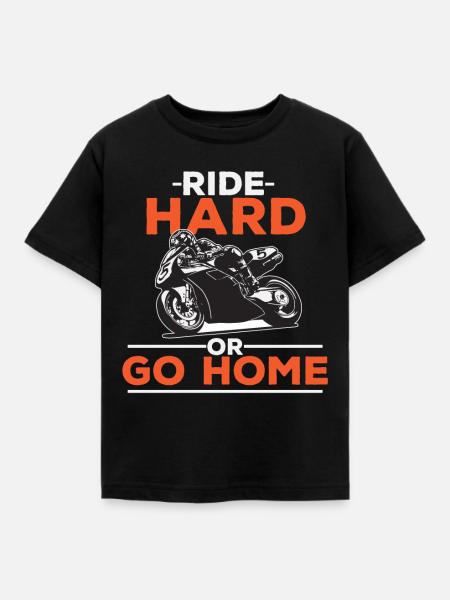 Motorrad - Kinder T-Shirt - Schwarz