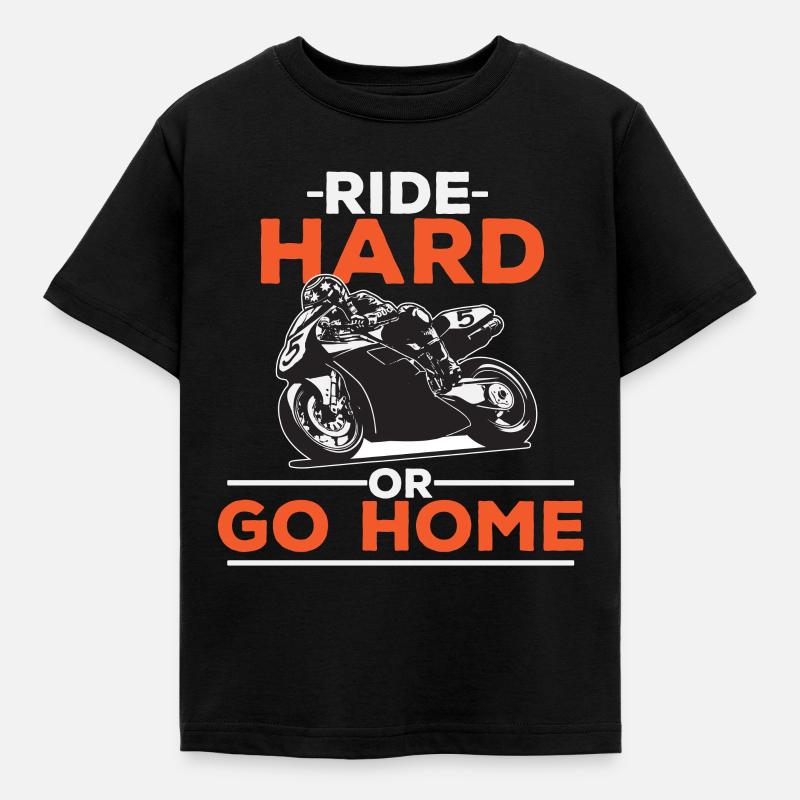 motorcycle - Kids' T-Shirt - black