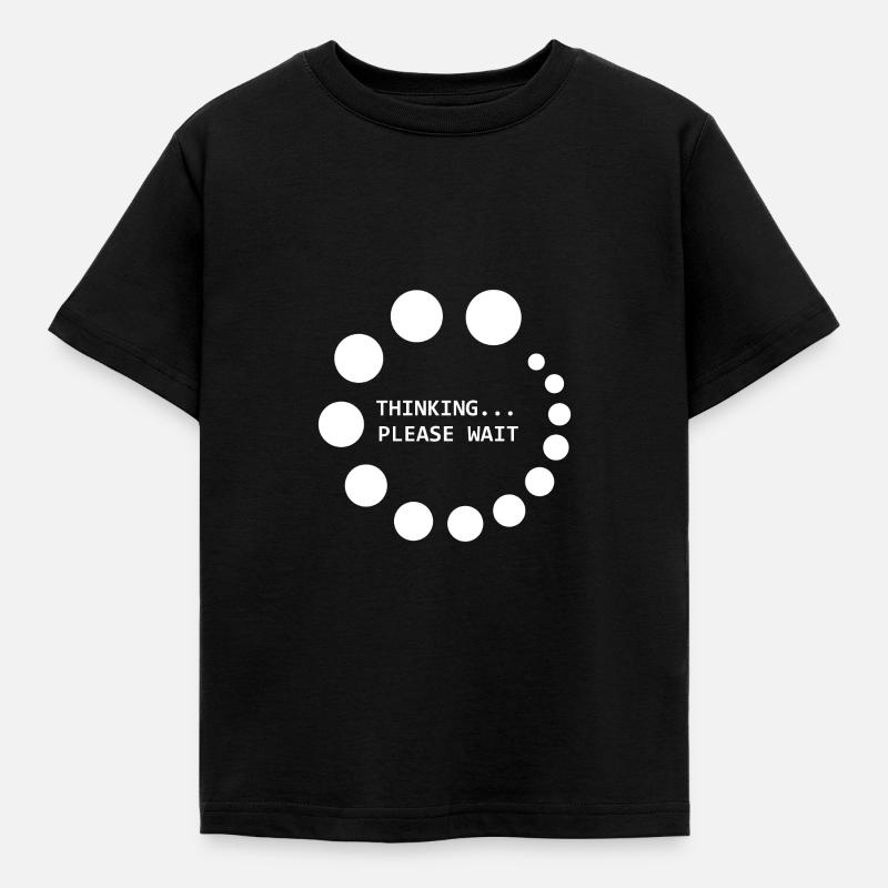 Computer Nerd Geek Informatik Gamer PC Geschenk - Kinder T-Shirt - Schwarz