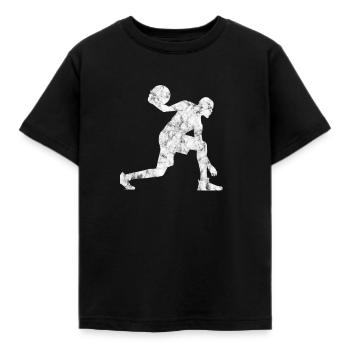 Basketball Basketballer - Kinder T-Shirt - Schwarz - Vorne - AI Model Kid Female (0cm)