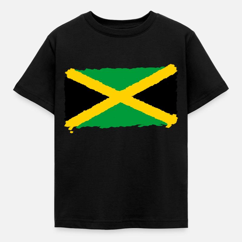 Drapeau Jamaïque - T-shirt Enfant - noir