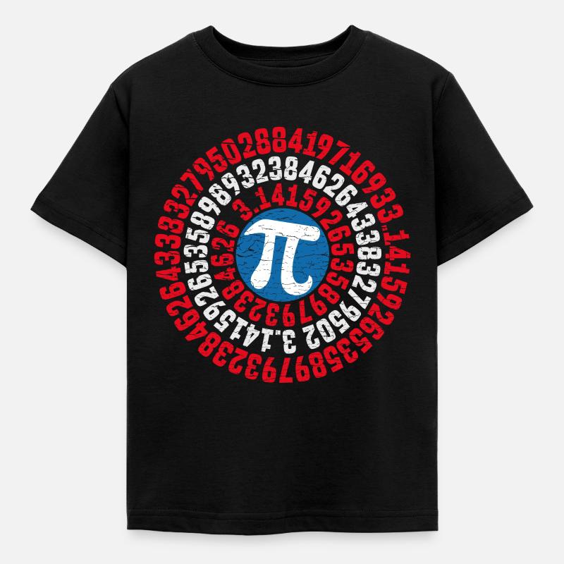 Pi - Kinder T-Shirt - Schwarz