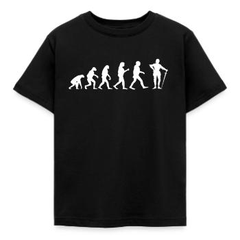 Mittelalter Ritter Evolution - Kinder T-Shirt - Schwarz - Vorne - AI Model Kid Female (0cm)