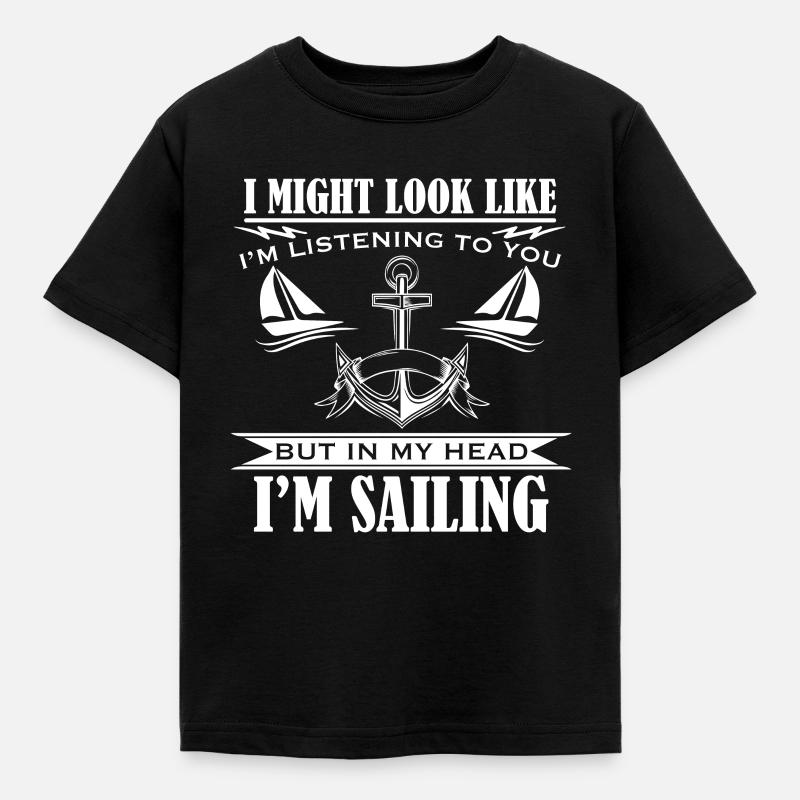 sailing - Kids' T-Shirt - black