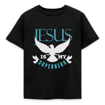 Jésus-Christ - T-shirt Enfant - noir - Devant - AI Model Kid Female (0cm)