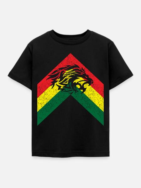 Löwe - Kinder T-Shirt - Schwarz