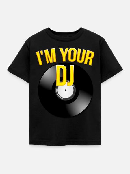 i'm your dj - Kinder T-Shirt - Schwarz