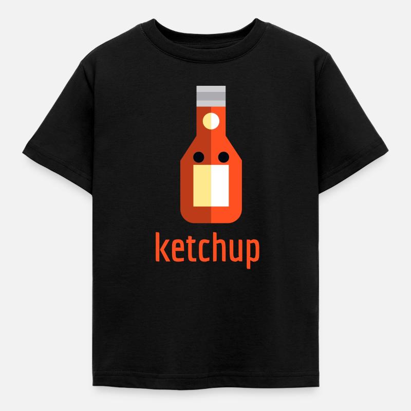 Ketchup - Kids' T-Shirt - black
