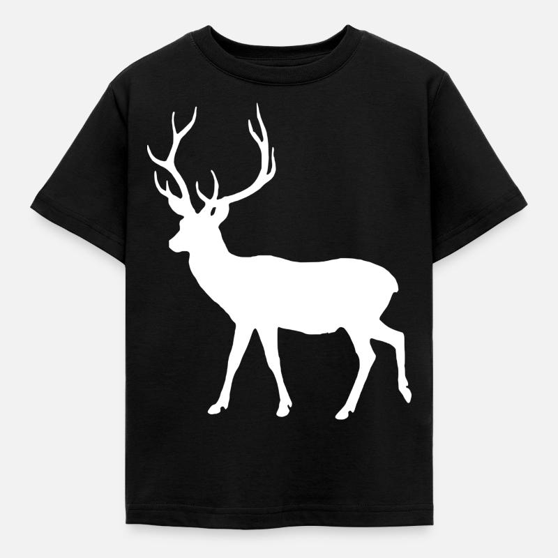 deer - Kids' T-Shirt - black
