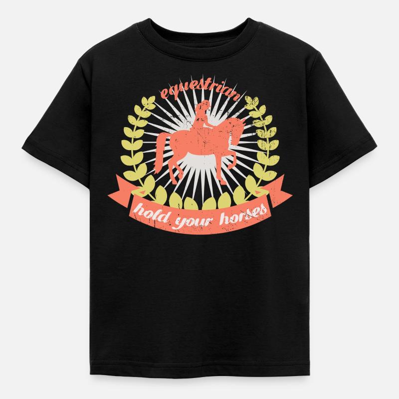 Équitation - T-shirt Enfant - noir