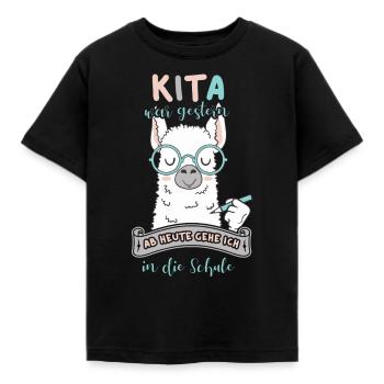 KiTa était hier - T-shirt Enfant - noir - Devant - AI Model Kid Female (0cm)