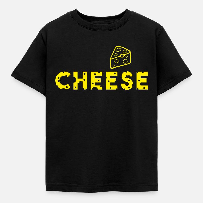 cheese cheese - Kids' T-Shirt - black