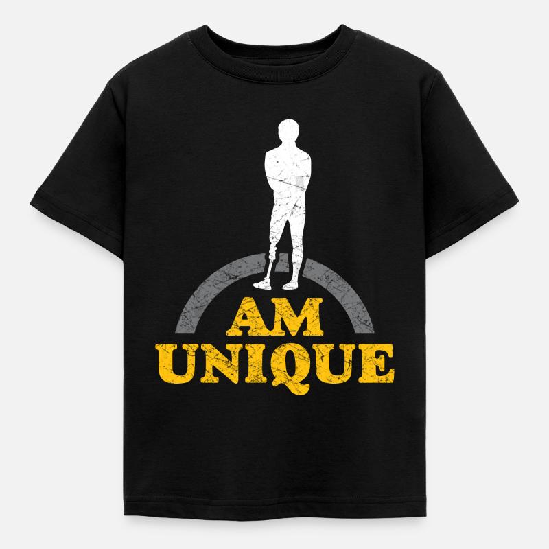 Dysmelia disability - Kids' T-Shirt - black