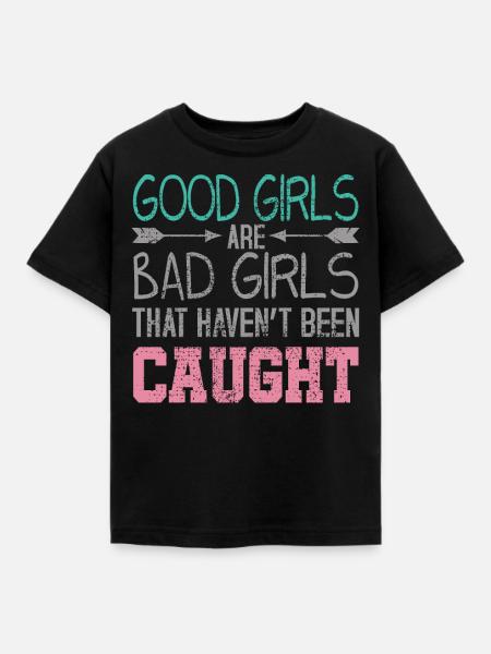 Boese Maedchen Gute Maedchen - Kinder T-Shirt - Schwarz