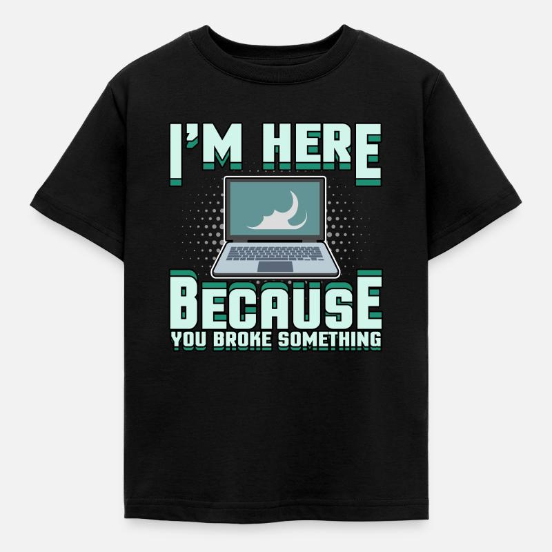 Support technique Problème informatique Bug informaticien - T-shirt Enfant - noir