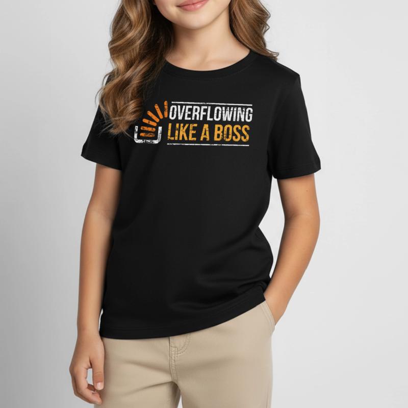 Stackoverflow Programmierer Kinder T-Shirt