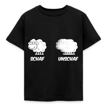 Sheep Unschaf - Kids' T-Shirt - black - Front - AI Model Kid Female (0cm)