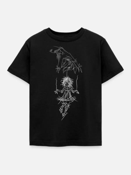 Marionette - Kinder T-Shirt - Schwarz